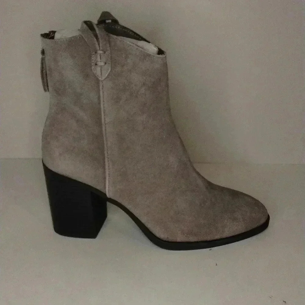 MIA Ankle western booties leather upper size 8